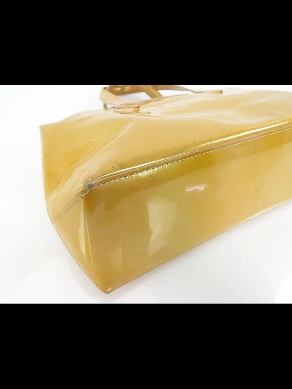 Louis Vuitton Glossy Yellow Monogram Vernis Tote